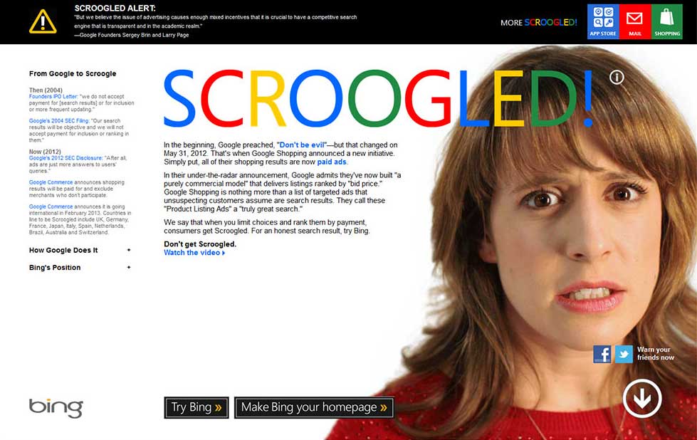 Scroogled - 1st Campaign