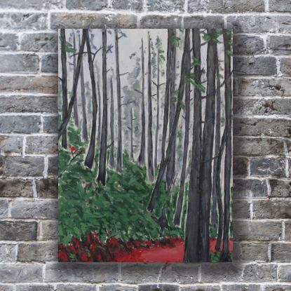 Picture of 'Ravenna Park',  Original Acrylic Painting / Print on Canvas, 18" x 24" x .75"