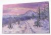Picture of 'Sunset Mountain', Original Acrylic  Painting / Print on Canvas , 36" x 24" x .75"